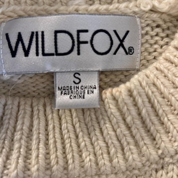 Wildfox Let's Stay Home Ivory Sweater - Picture 9 of 10